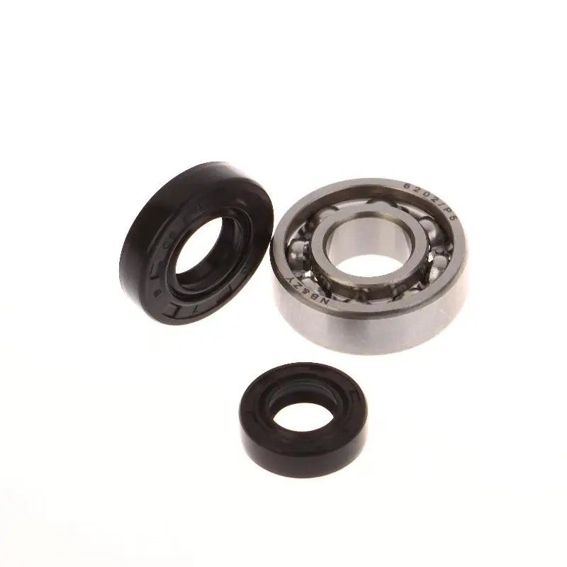 4Pcs/set Crankshaft Oil Seal Grooved Ball Bearing Kit For CG430 520 TL43 TL52 Brush Cutter & Grass Trimmer