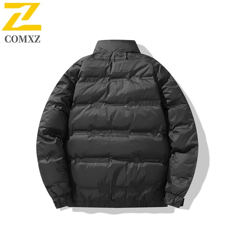 COMXZ Cotton Padded Jacket Windproof Warm Outdoor Workwear Travel Puffer Jacket Street High-Quality Down Jacket Men's Clothing