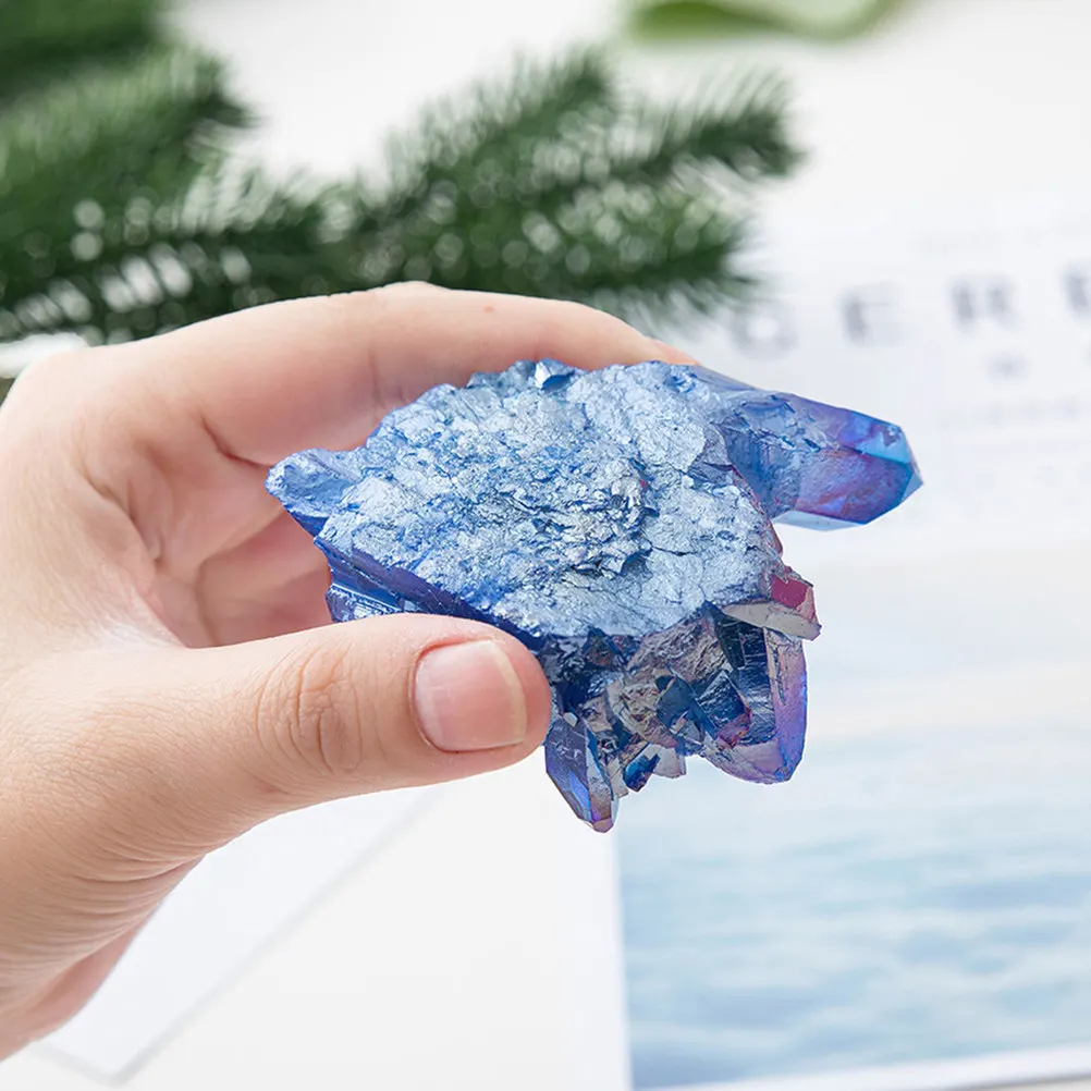 

Crystal Cluster Natural Stone Decor for Aquarium Fish Tank Plant Pot Garden Path Home Office Decoration Healing