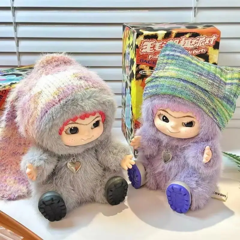 Wakuku Trendy Blind Box 1:1 Fuzzy Cute Doll - Verrassingstas Hanger Speelgoed Party Series Mystery Box Decoratie Kerstcadeau
