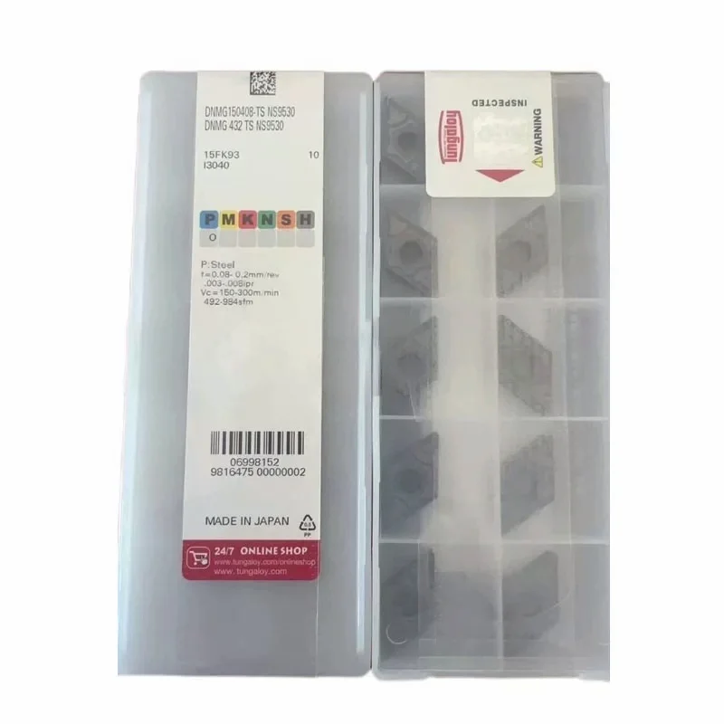 

DNMG150404-TS NS530/DNMG150408-TS NS530/DNMG150404-TS NS9530/DNMG150408-TS NS9530 Твердосплавные пластины с ЧПУ, токарное лезвие, 10 шт.