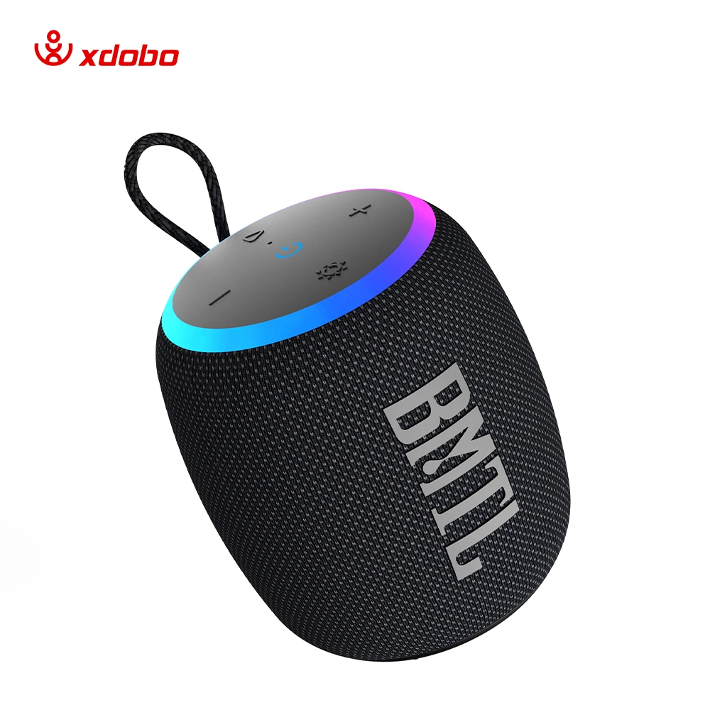 

Xdobo 15W IPX7 Waterproof TWS BT 5.3 Mini Bluetooth Speaker with RGB Lights, Balanced Bass, TWS Connection, TF Card Slot