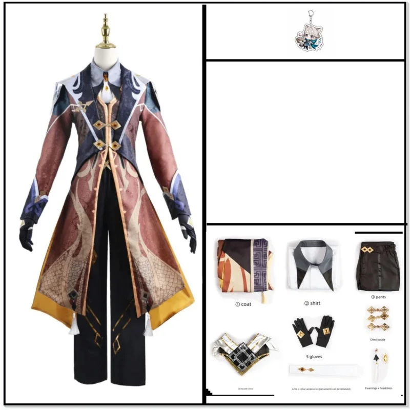 原神インパクト ゾンリ コスチューム リー フルセット モラックス ゾンリ 衣装 コミックコン ゲーム コスプレア;6'x,9;y'