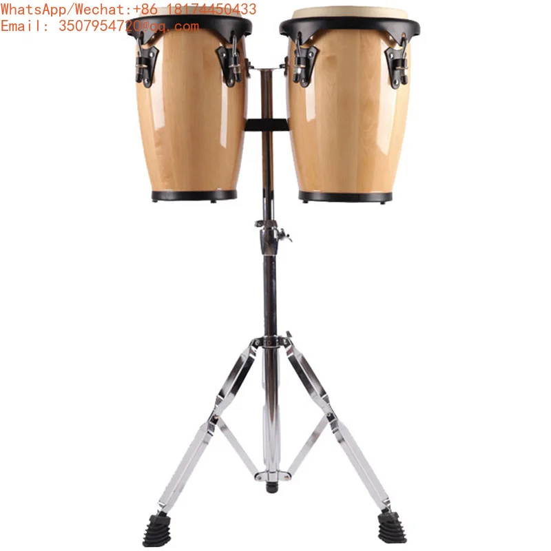 

Orff Percussion Instrument Small Conga Drum 8+9 Inches With Stand Kids Children Performance Musical Instrument High Quality