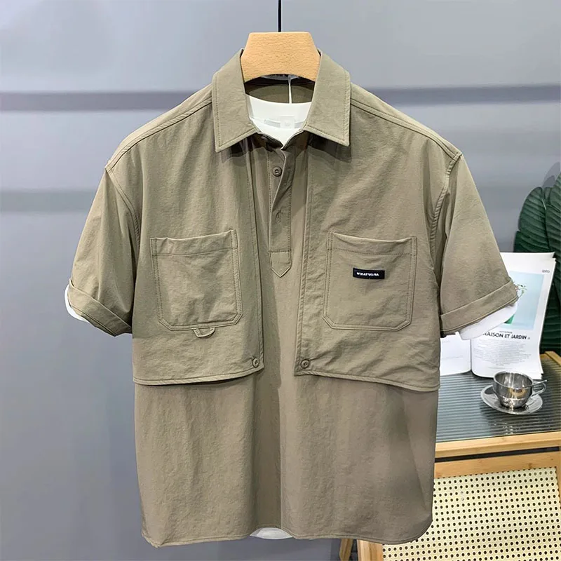 

Loose ort Sve T-irt irt ex Summer New Faion Functional Loose Fit Sun Protection Breathable Youth ular Sle