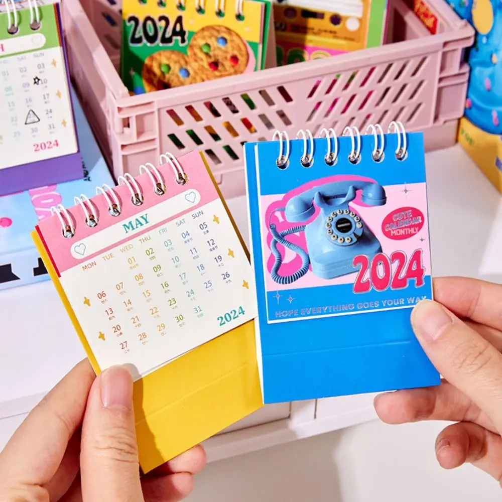 Mini Calendário Decorativo, Standing Desk, Programação Diária, Office Gift, Home Novidade Decor, Household, 2024