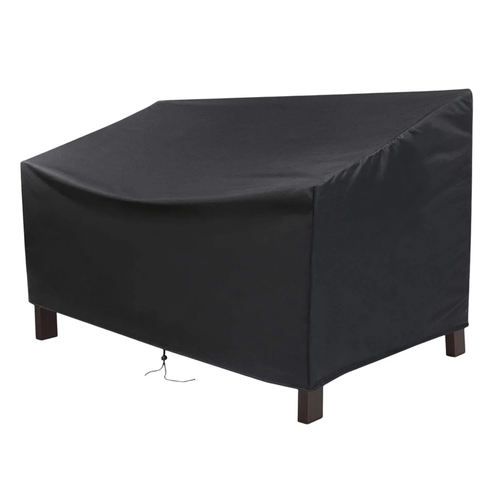 Adjustable Garden Furniture Cover Outdoor Protection 163*66*89cm Waterproof Cover PVC Lining Storage Bag Included