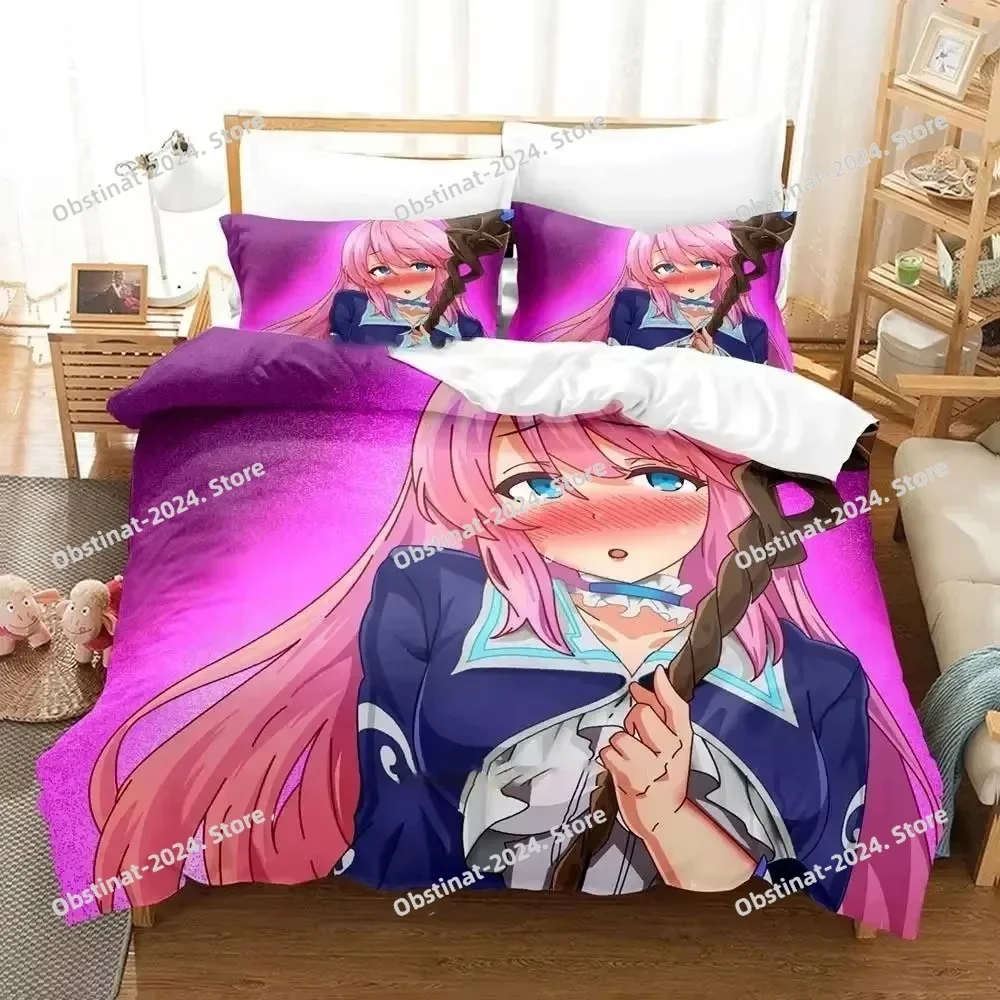 

Anime Redo of Healer Bedding Set Boys Girls Twin Queen Size Duvet Cover Pillowcase Bed Kids Adult Fashion Home Textileextile