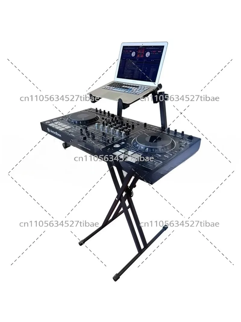 DJ Controller Stand for Digital Mixer, Air Case Flight Case, Keyboard, Piano, X-Type Double Wind Instrument Stand