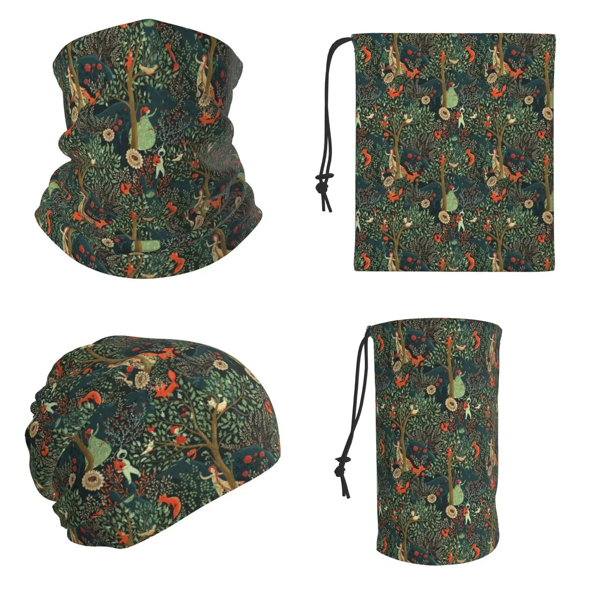 Whimsical Wonderland Bandana Neck Cover Printed Mask Scarf Warm Headband Unisex Adult Breathable