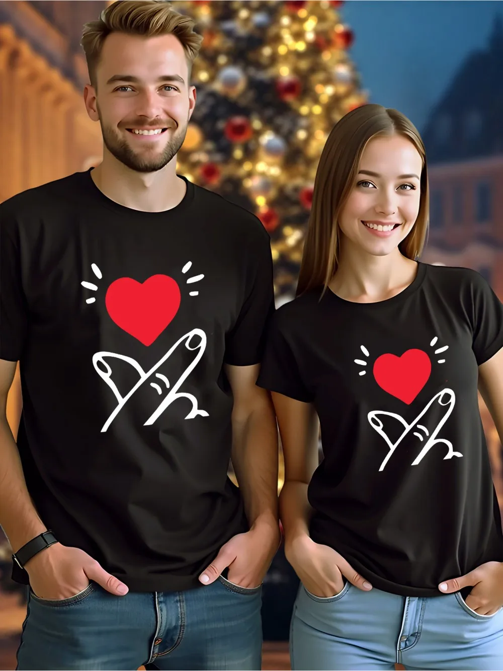 

Give You Heart Cotton Women T-Shirts Valentine'S Day Printing Short Sleeve Loose O-Neck Soft Tees Summer Casual Woman Clothes