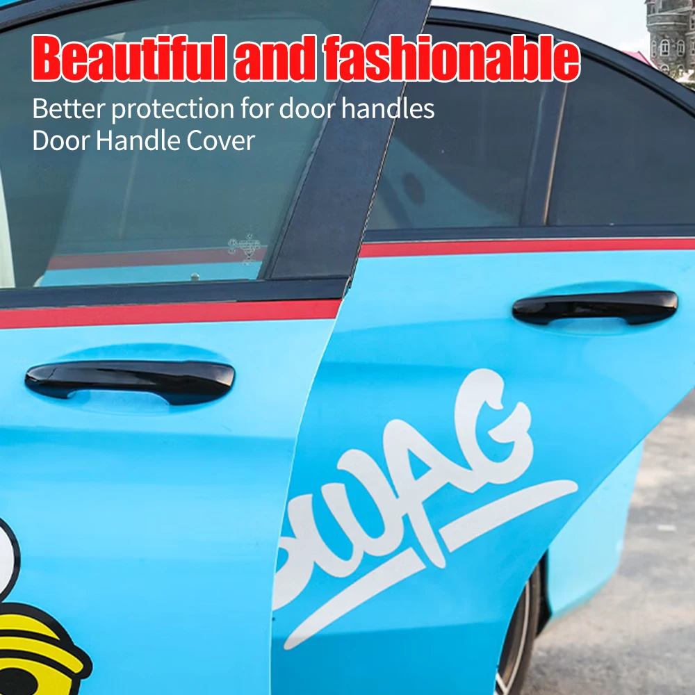 4Pcs Car Exterior Door Handle Cover Replacement For Mercedes Benz W206 C Class Outer Door Knob Decoration Trim Accessories 2022