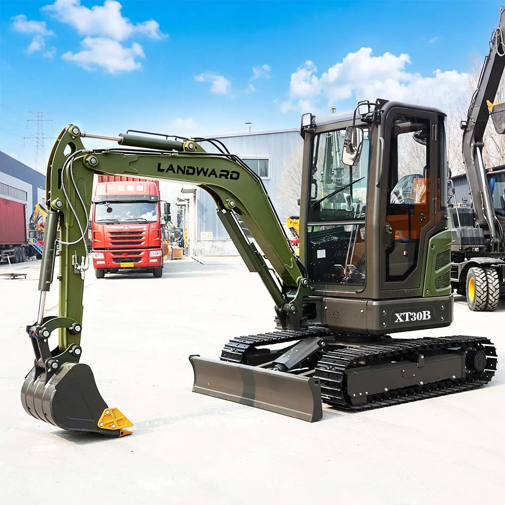 Mini Excavadora Personalizada de 3 Toneladas, Microexcavadora, Excavadora Pequeña para Uso Doméstico con Cabina Cerrada, Venta Económica, Entrega Rápida
