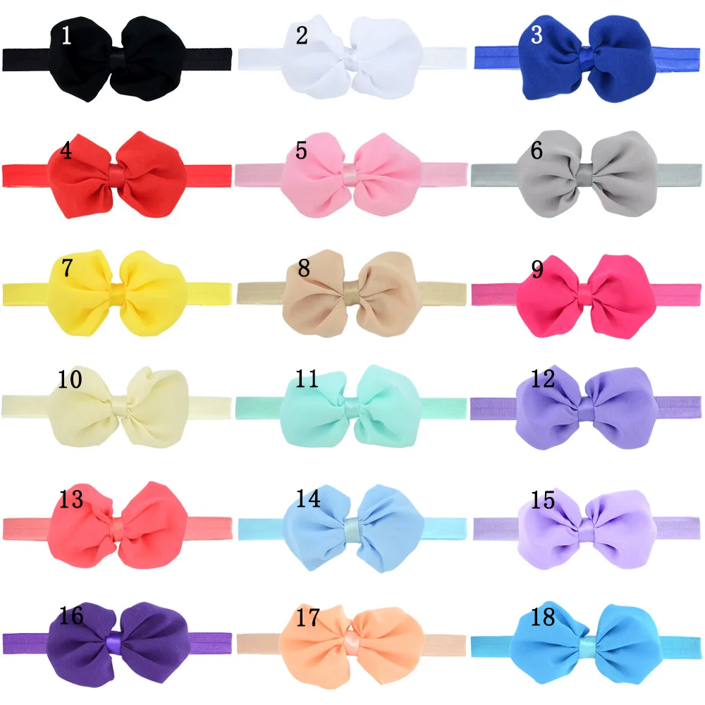 Leopard Print Tied Bows Headband Girls Wide Edge Traceless Bowknot Newborn Baby Elastic Soft Hair Band Kids New Hair Accessories