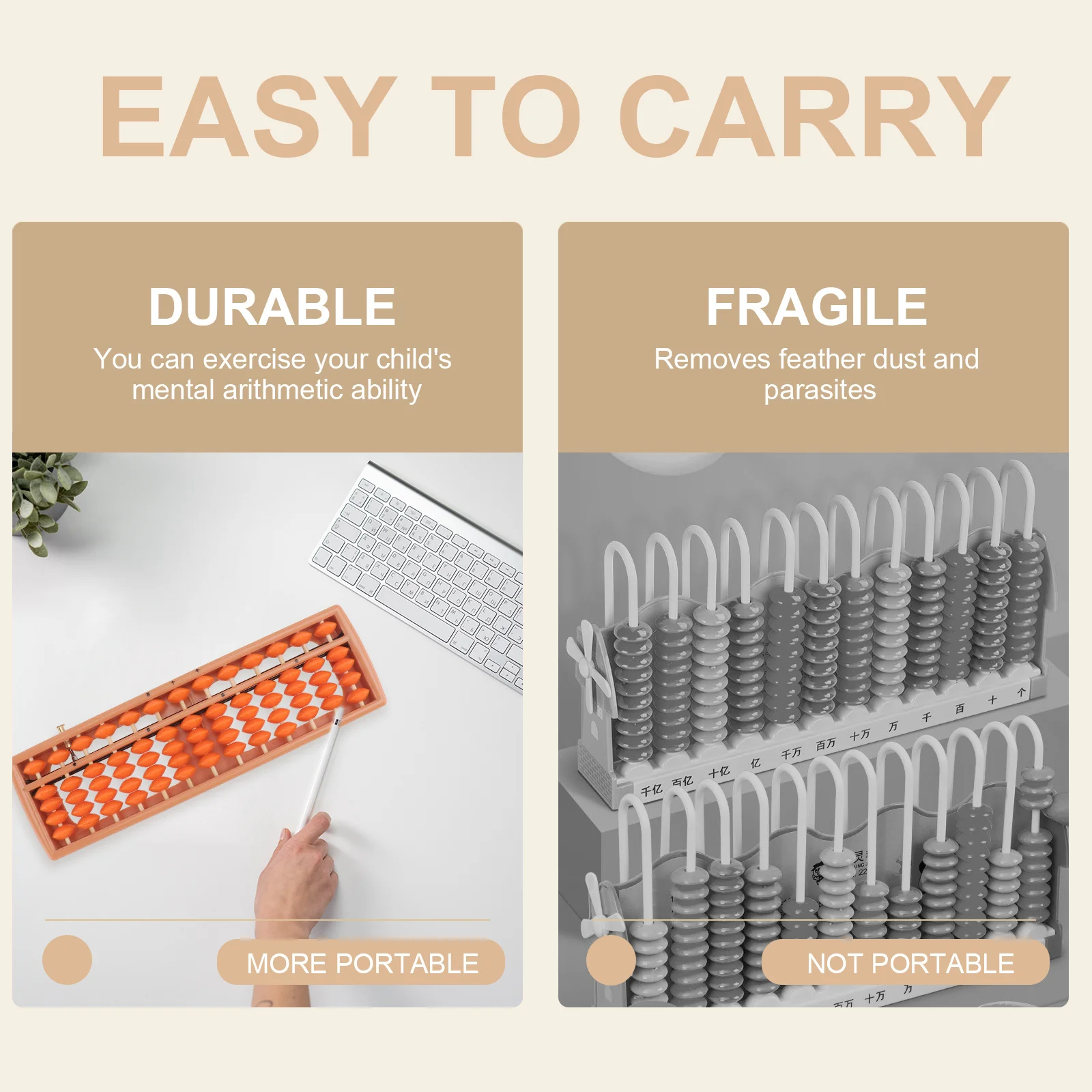 1 Pz 13-Fila Abaco Per Bambini Matematica Conteggio Apprendimento Cognitivo Aritmetica Strumento di Conteggio Educativo Abaco Giocattolo di Apprendimento Della Matematica giocattolo