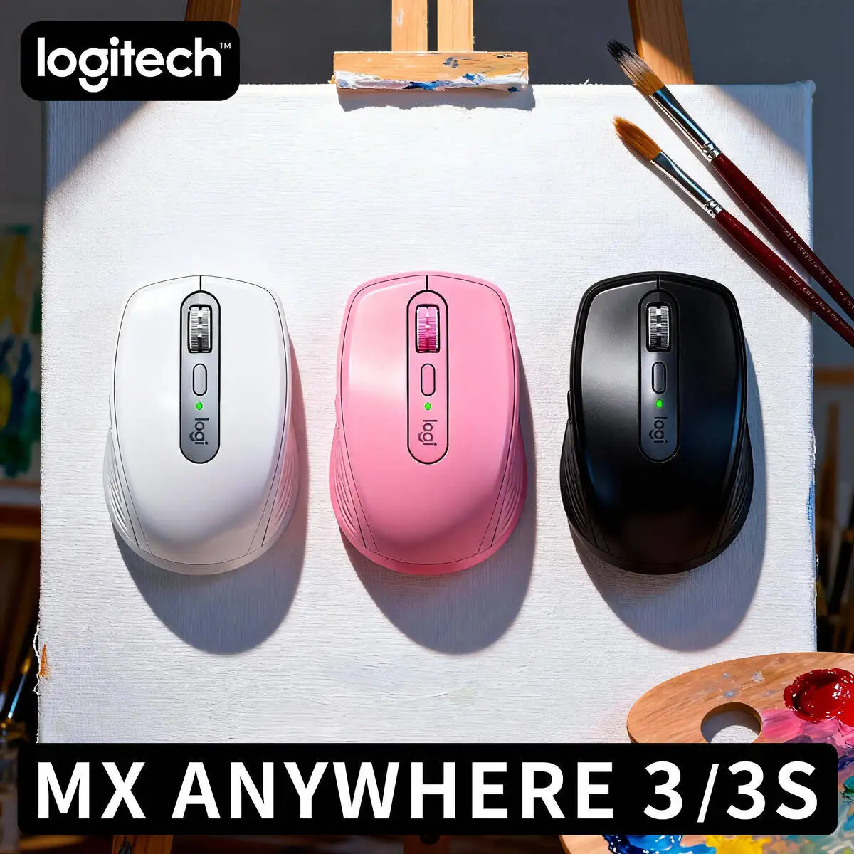 

High Quality Logitech MX Anywhere 3S Mouse Bluetooth 4000DPI Precision Silent Clicks Rechargeable for Office