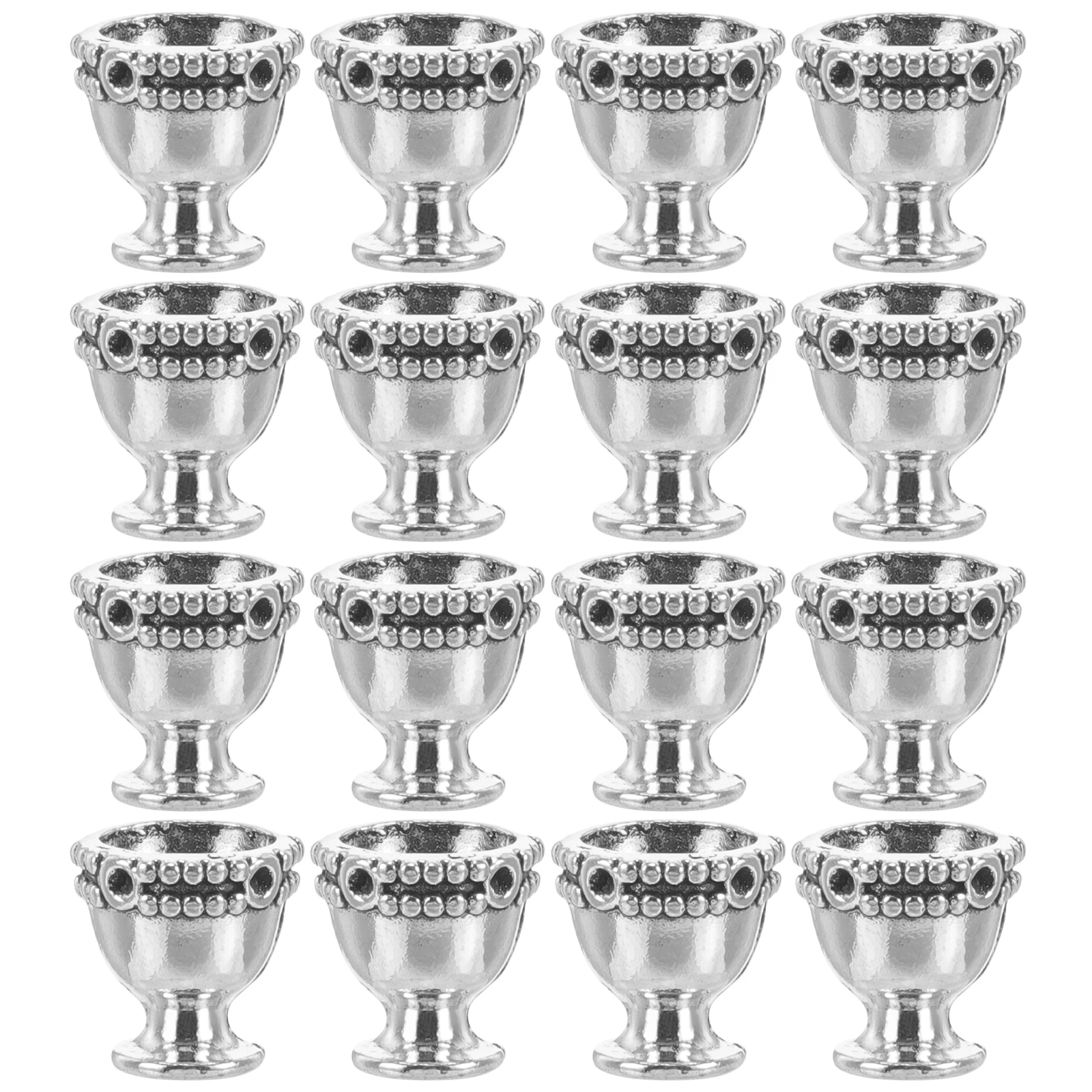 

50pcs Vintage Cup Pendant 13x13mm Alloy Charms for DIY Necklace Bracelet Jewelry Making Silver Color Accessories