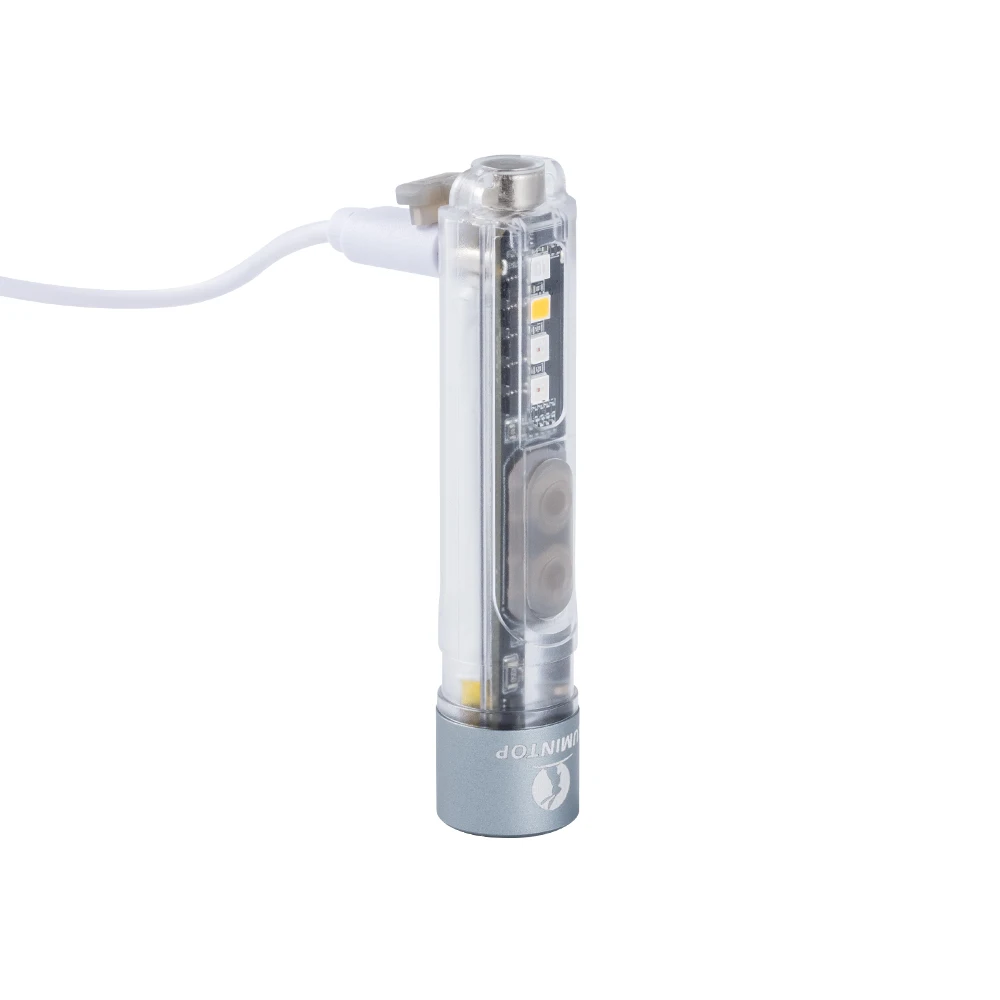 سلسلة مفاتيح صغيرة محمولة قابلة لإعادة الشحن من Lumintop، مصباح يدوي فائق السطوع مع قاعدة مغناطيسية للتخييم والأنشطة الخارجية