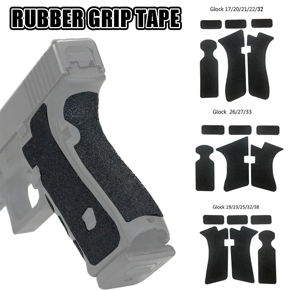 

Нескользящая резиновая текстура для перчаток для G17 19 20 21 22 25 26 27 32 33 38 43 Резиновая лента для захвата 9 мм Аксессуары для пистолета