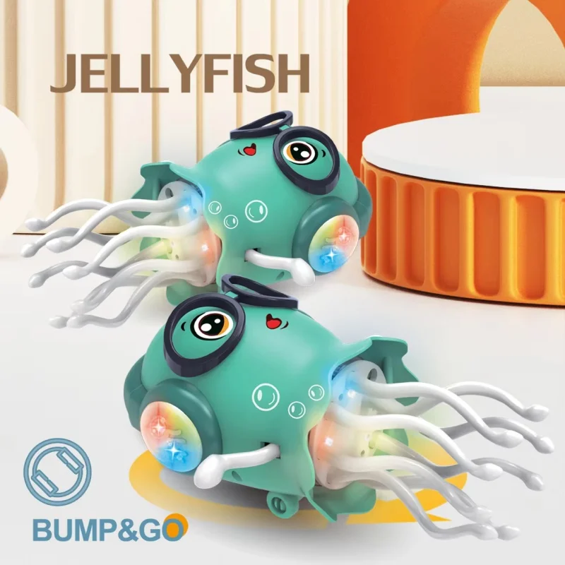Dancing Octopus Electric Toy Automatic Obstacle Avoidance Music Light Interactive Kids Decompression Birthday Gift