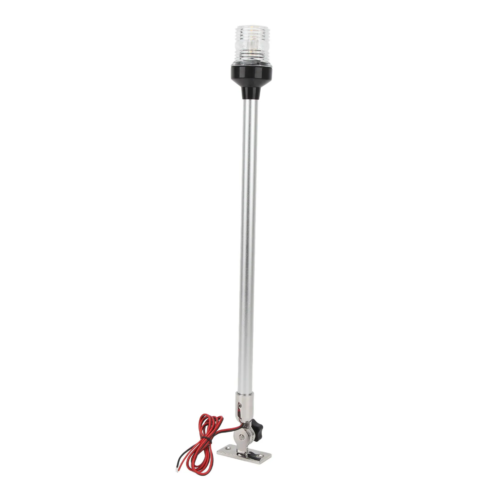 

22in Boat Anchor Light - 360° All Round LED Stern Pole Light, 316 Stainless Steel Base - for Fishing Boats Yacht Ships