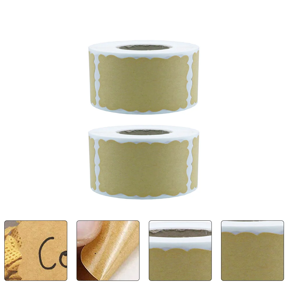 

500 Pcs/ Kraft Paper Sealer Gift Wrapping Sticker Stickers Package Party Favor Label Festival