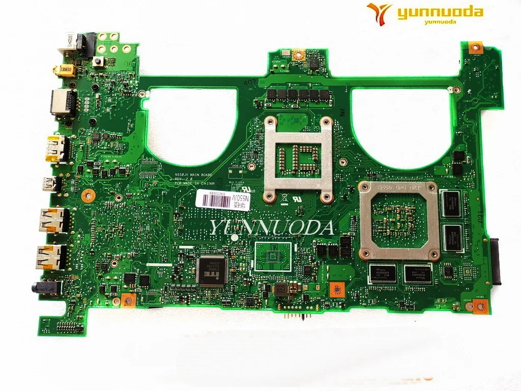 Original for ASUS N550JV laptop  motherboard  N550JV I7-4700HQ  GTX750M  2GB   REV 2.0  tested good free shipping