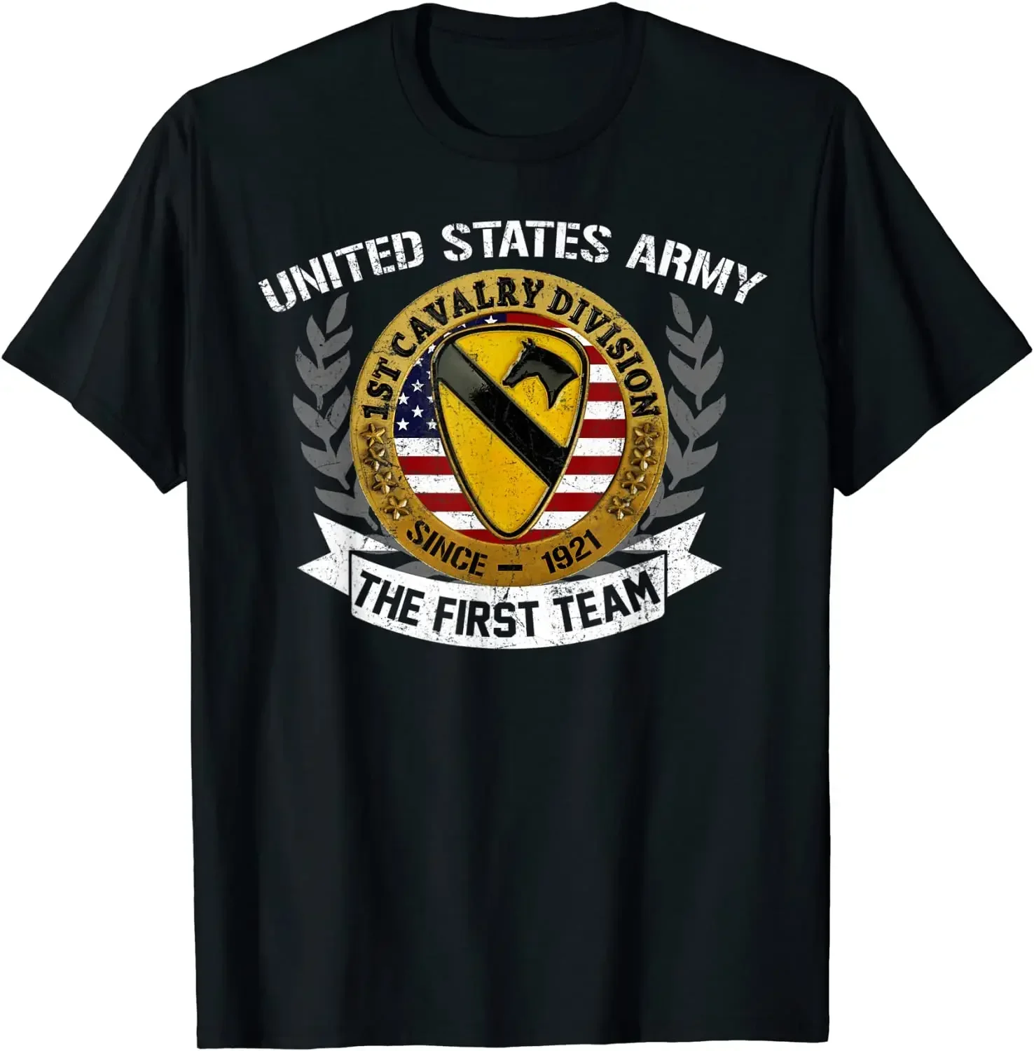 

1st Air Cavalry Division , U.S Army Veteran Men T-Shirt Short Sleeve Casual 100% Cotton O-Neck Summer Tees