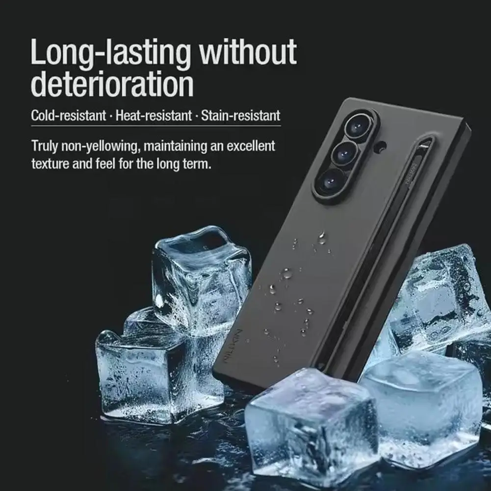 

Liquid Silicone For Z Fold 7, Premium Skin-friendly Cover With Pen, Anti-scratch Hinge G7t9