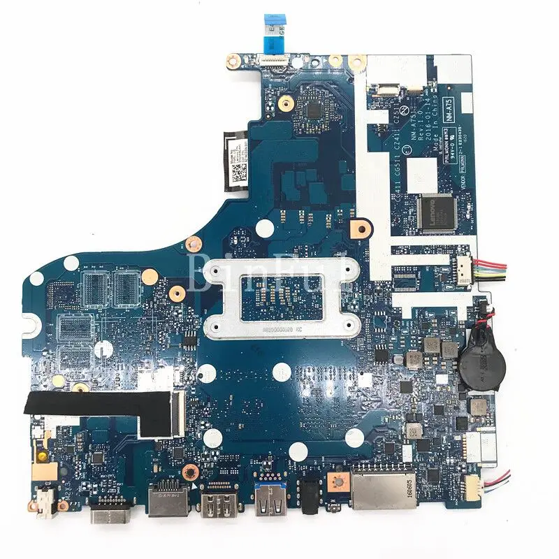 Moederbord Voor Lenovo 310-15isk Cg411/Cg511/Cz411/Cz511 NM-A751 Laptop Moederbord Met Sr2ez I7-6500U Cpu 100% Volledig Werkend Goed