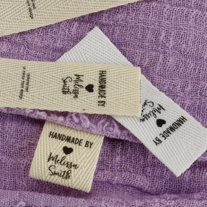 

20*60mm Twill Folding Labels, Logo Labels, Sew Accessori, Ribbon Label,Custom Fabric Label, Labels for Clothes,Name Tags(XW3511)