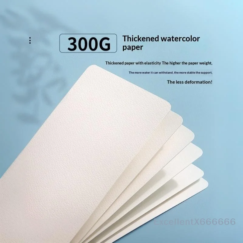 50PCS Dual-Use Premium Watercolor Paper Thick Sketch Painting Sheets for Professional Art Studio Painting Creation Use