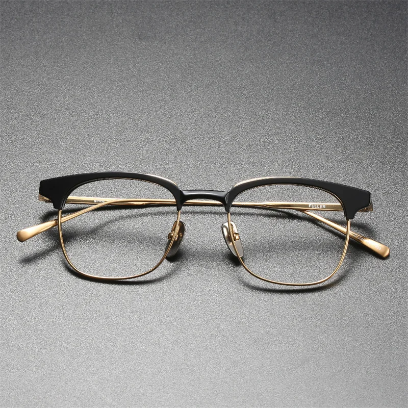 

Japanese Brand Eyewear Fuller Titanium Handmade Eyeglasses Ultralight Gafas Women Oval Myopia Glasses Reading Frame Men Oculos