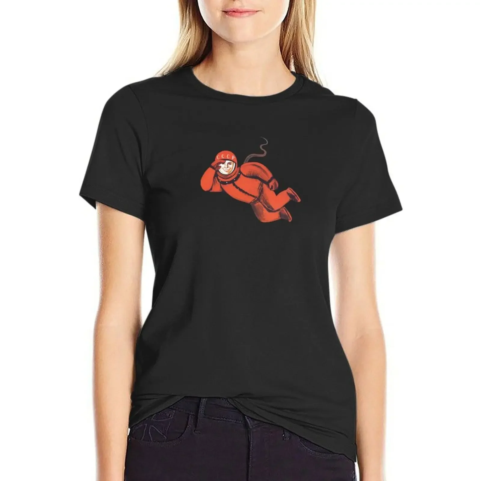 

Cosmonaut T-Shirt vintage Female clothing new edition cute tops Womens graphic t shirts