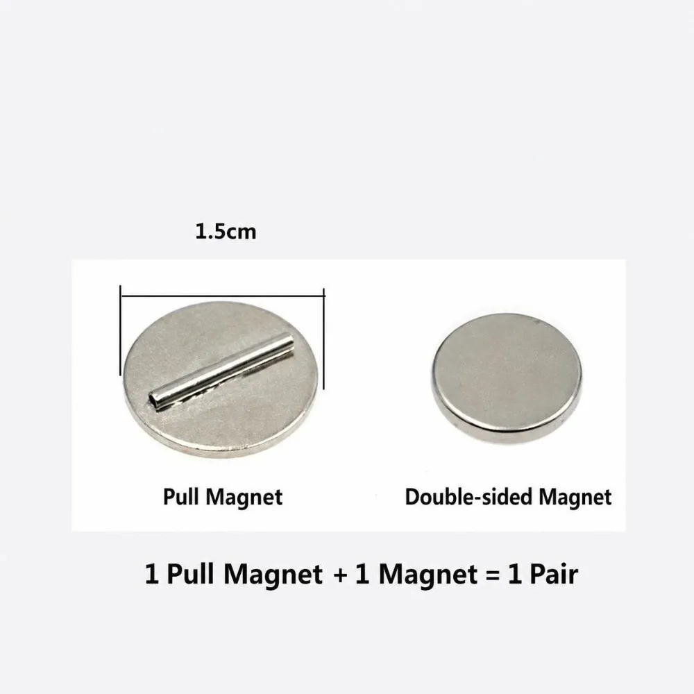 4Pairs Magnetic Brooch To Fridge Magnet Converter Brooch to Fridge Magnet DIY Accessories Badge Magnetic Conversion Kit
