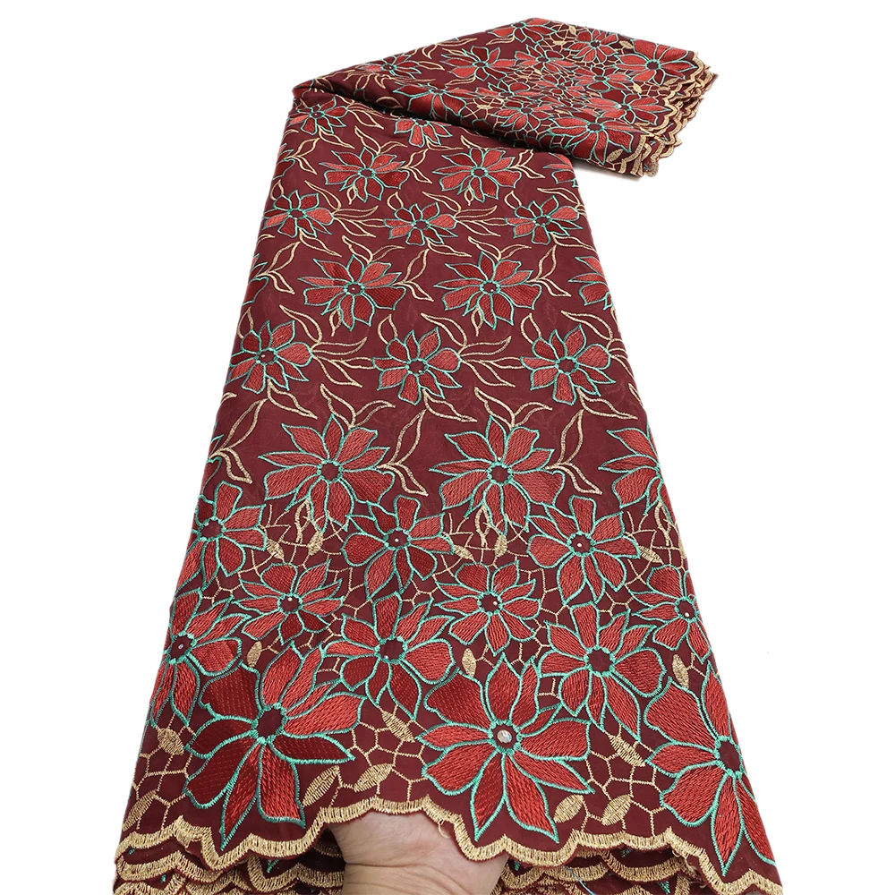 

Swiss Voile Lace In Switzerland Nigerian African Dry Voile Lace Fabric 2025 High Quality Lace Tissu Dubai Cotton Lace For Dress