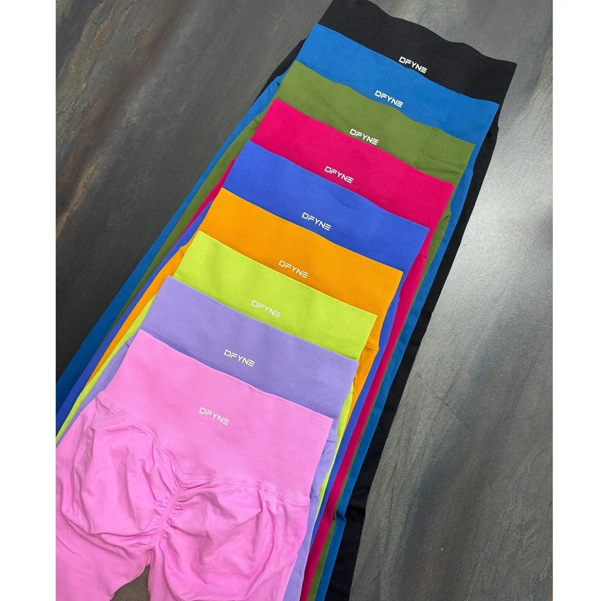 Dfyne-mallas dinámicas para mujer, Leggings de Yoga de cintura alta, sin costuras, elásticos, para entrenamiento y gimnasio