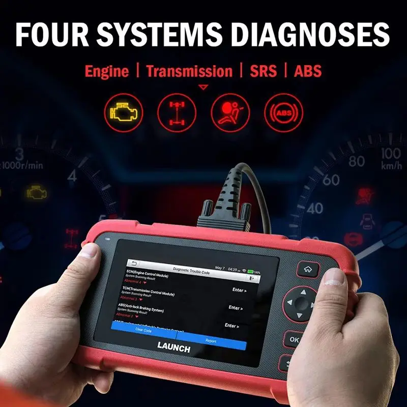 LAUNCH X431 CRP123X 자동차 OBD2 진단 도구, OBD2 스캐너 엔진, ABS 에어백 SRS AT 코드 리더, 무료 업데이트 자동차 도구