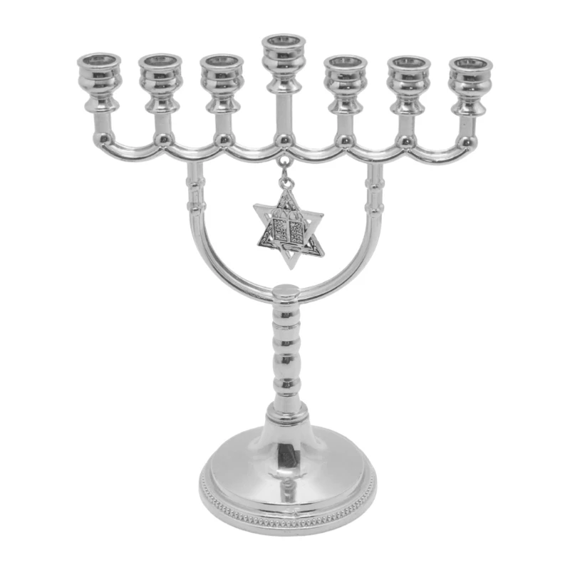 Multi Branch Branch Hanukkah Stand Artistic Stand 7 Headed Candelabrum Stylish Home Decor Stand