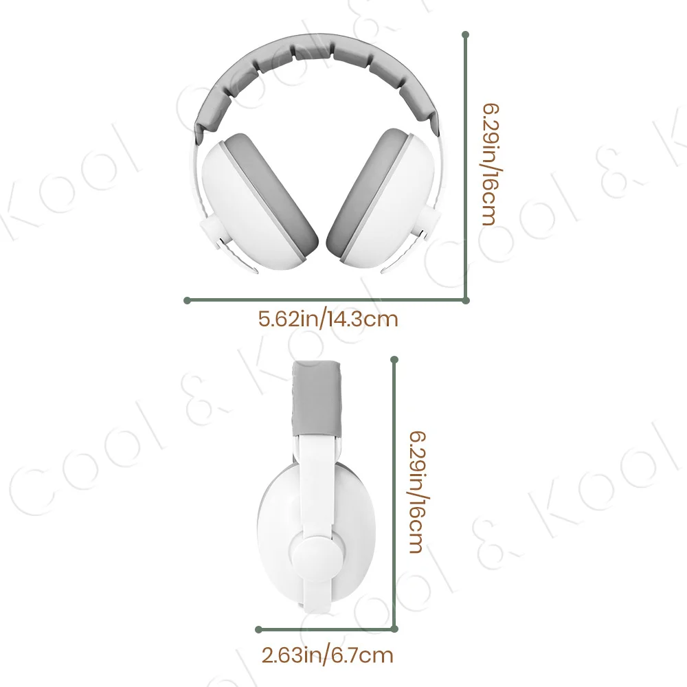 Baby Ear Protection Anti-Noise Earmuffs & Stroller Clip Set for Noise Protection and Blanket Security