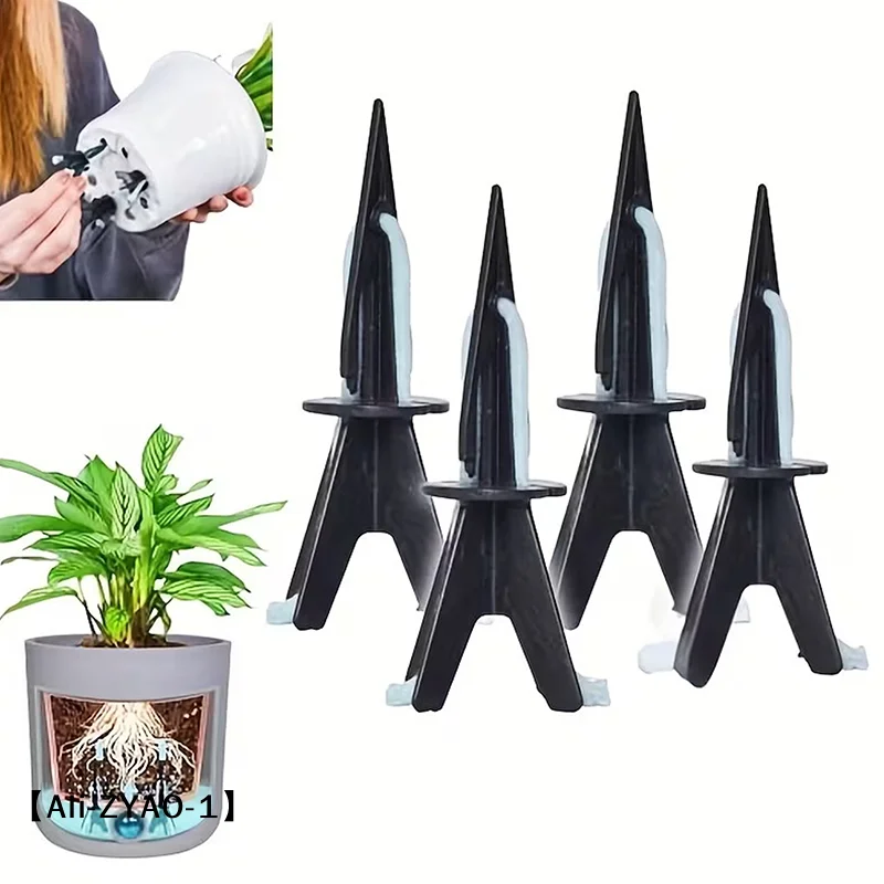 【O】10 Sets Of Self-watering Columns Suitable For Indoor/outdoor Plants - Adjustable Slow-release Irrigation Posts
