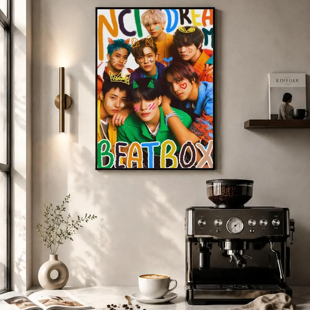 Hot Korea Kpop Band N-NCT Wish Poster Sticker Self Adhesive for Playroom Bedroom Hallway Home Wall Art Decor Gift - view 5