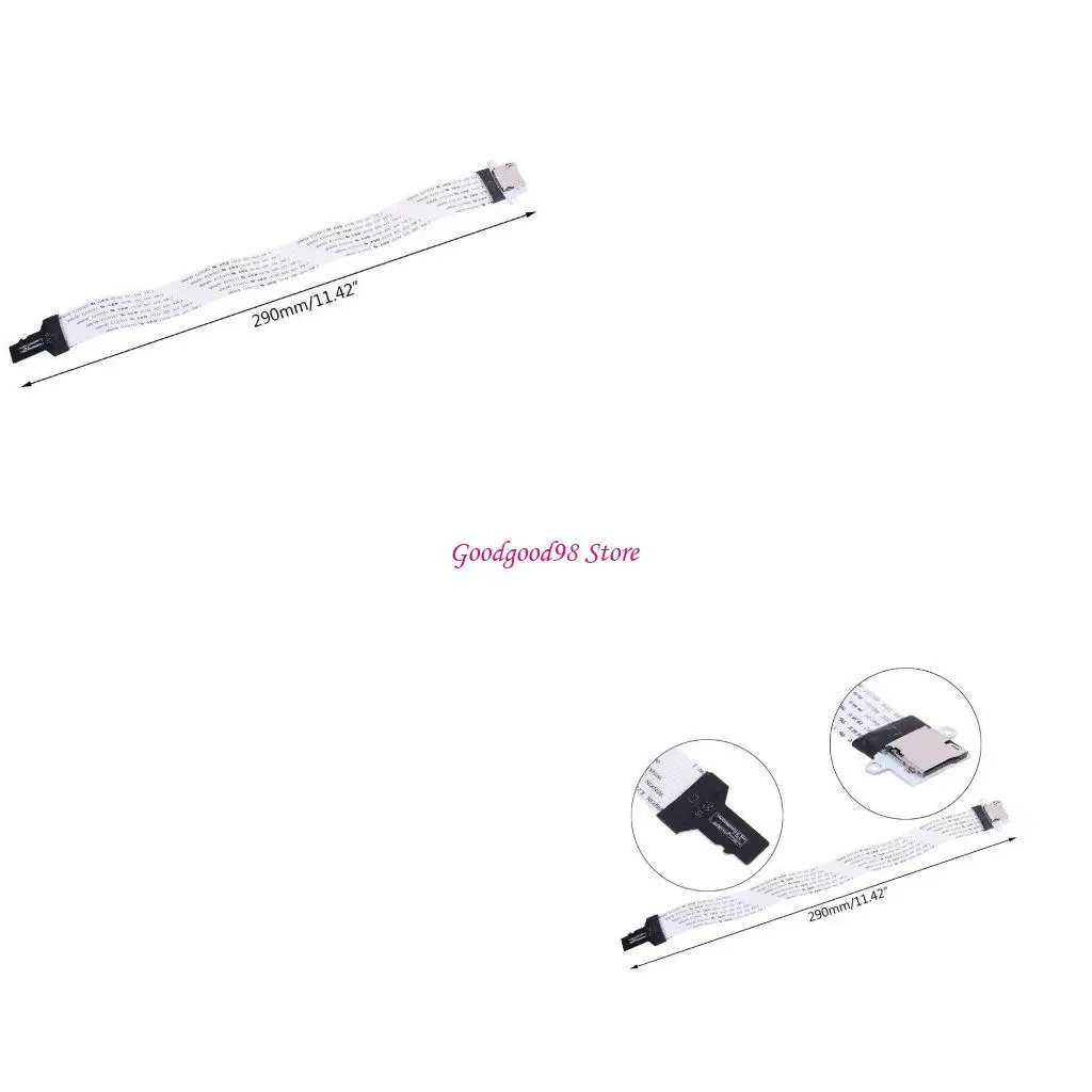 

Soft Flat FPC Cable Extender TF Male to Female Extension Cable for 3D Printer, Car, GPS, DVD, DVR, LED/LCD Screen