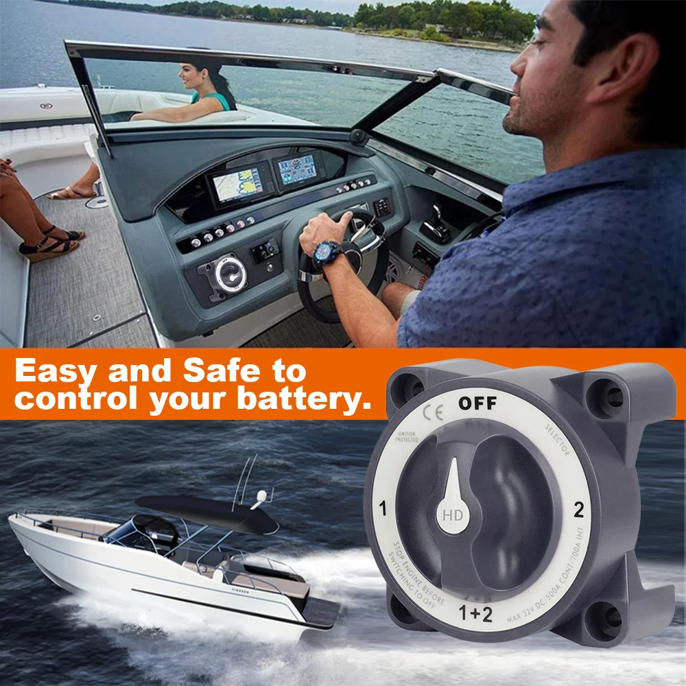 32V 350A 2 3 4 Positie Schakelaar Marine Batterij Massa Schakelaar Disconnect Isolator Schakelaar Met Lichtgevende AFD voor RV Camper Truck