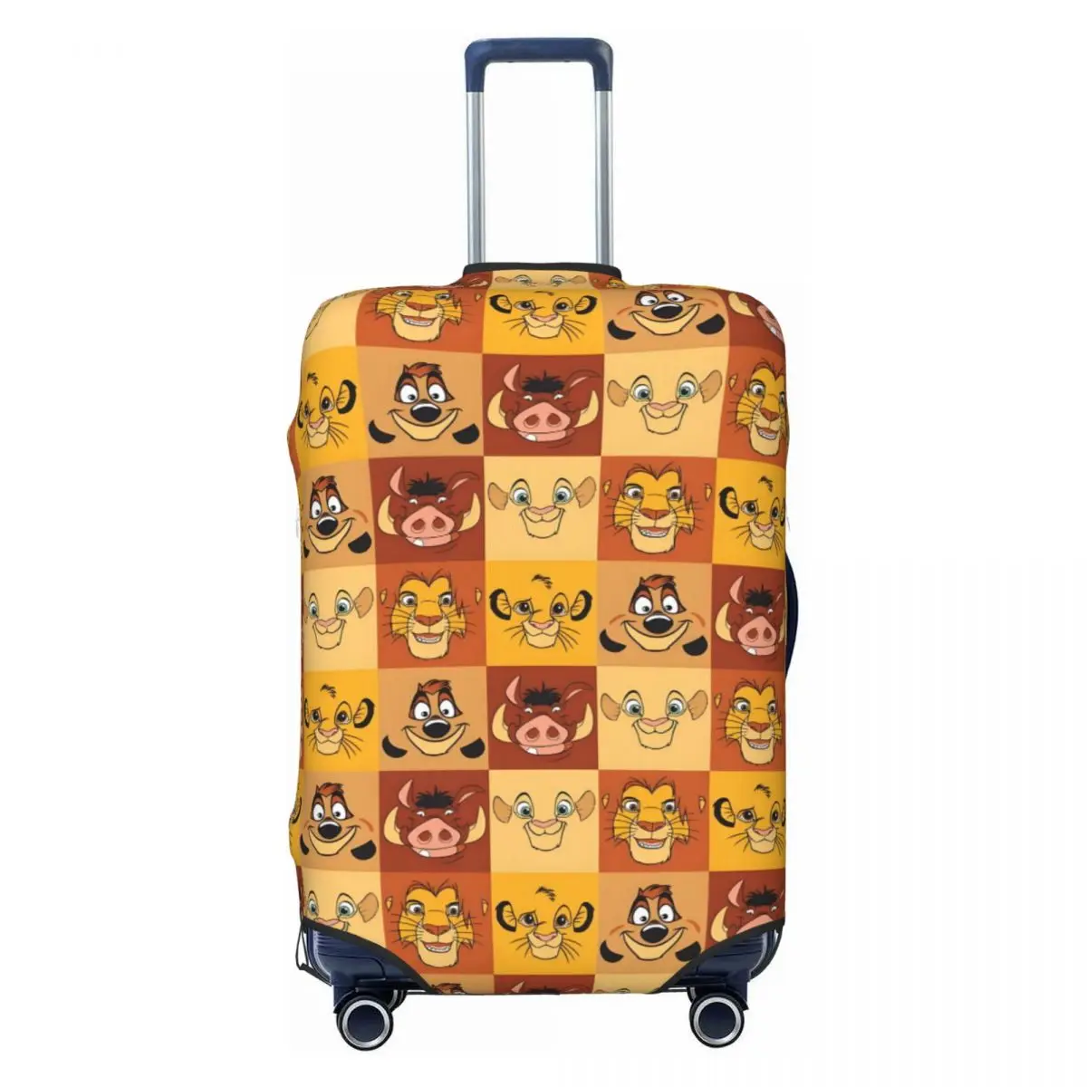 

Чехол для багажа с мультяшными персонажами L-Lions K-Kings, забавные мультяшные защитные чехлы для чемоданов, подходят для чемоданов 18-32 дюймов