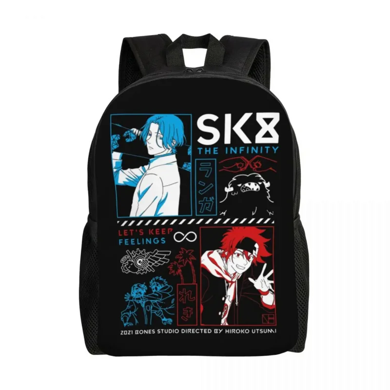 

Japanese Skateboard Anime SK8 The Infinity Travel Backpack Women Men School Laptop Bookbag College Student Daypack Bags