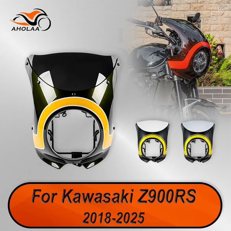 

AHOLAA Motorcycle Front Headlight Cover Fairing Windscreen Windshield Kits For Kawasaki Z900RS 2018-2025 Motorcycle Accessoires
