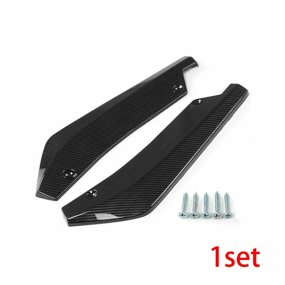 For BMW F30 F31 F32 F33 F22 Carbon Fiber Rear Bumper Splitter Diffuser Canards