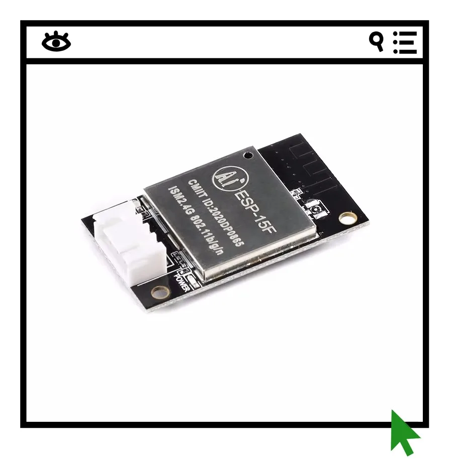 

2PCS ESP-15F ESP8266 Serial WiFi Wireless Transparent Transmission Module with On-Board/External Antenna