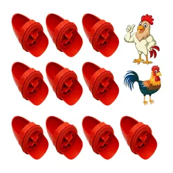 10 Stuks Diy Kip Feeder Duif Feeder Poort Zwaartekracht Voer Plastic Kit Emmers Vaten Bakken Troggen Boerderij Pluimvee Voederbenodigdheden